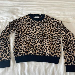 Girls leopard print sweater